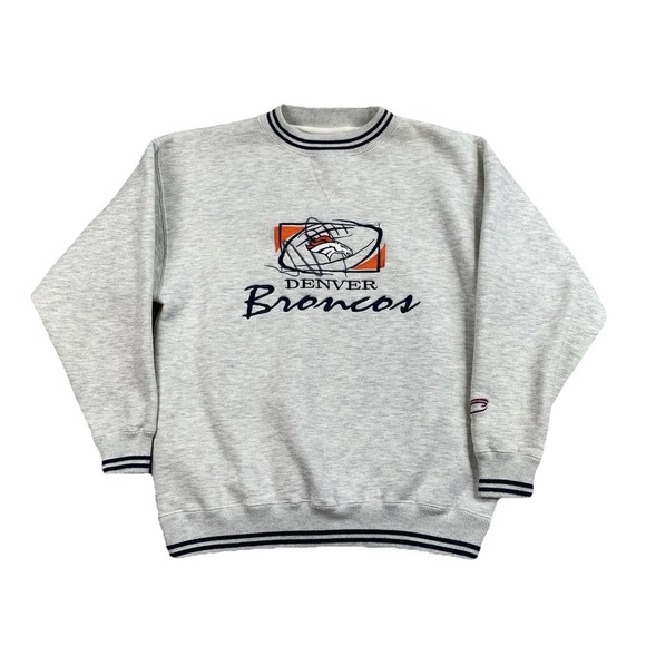 Other - Denver Broncos Vtg Youth Large Crewneck Sweatshirt Cadre Athletic NFL Varsity